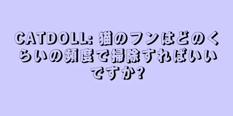 CATDOLL: 猫のフンはどのくらいの頻度で掃除すればいいですか?