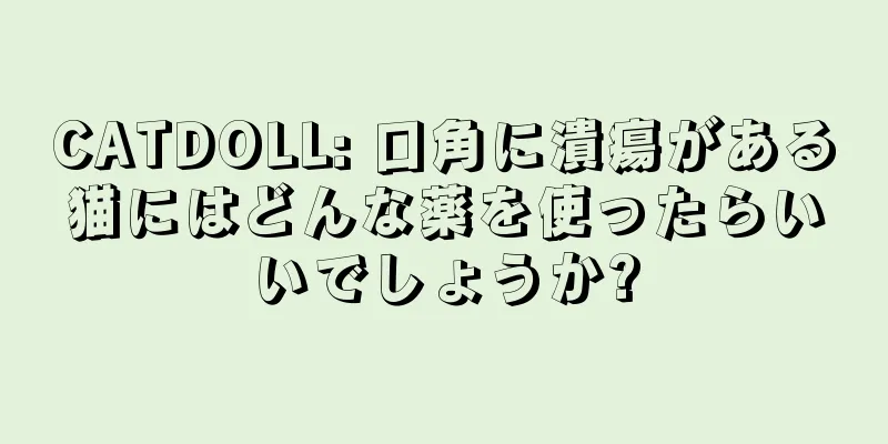 CATDOLL: 口角に潰瘍がある猫にはどんな薬を使ったらいいでしょうか?