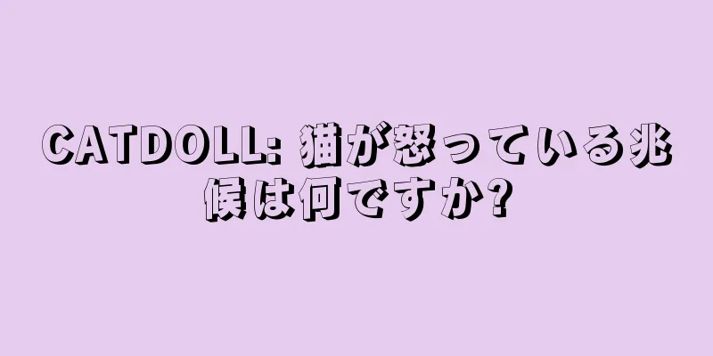 CATDOLL: 猫が怒っている兆候は何ですか?