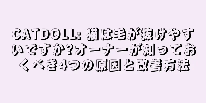 CATDOLL: 猫は毛が抜けやすいですか?オーナーが知っておくべき4つの原因と改善方法