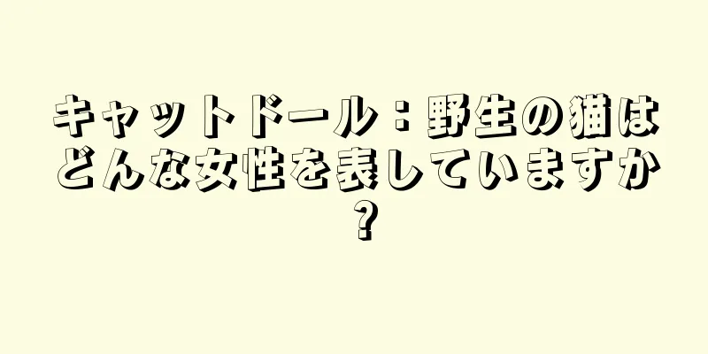 キャットドール：野生の猫はどんな女性を表していますか？