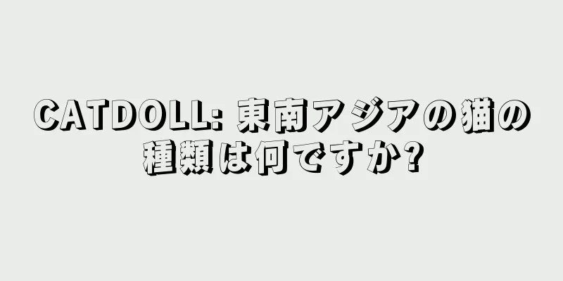 CATDOLL: 東南アジアの猫の種類は何ですか?