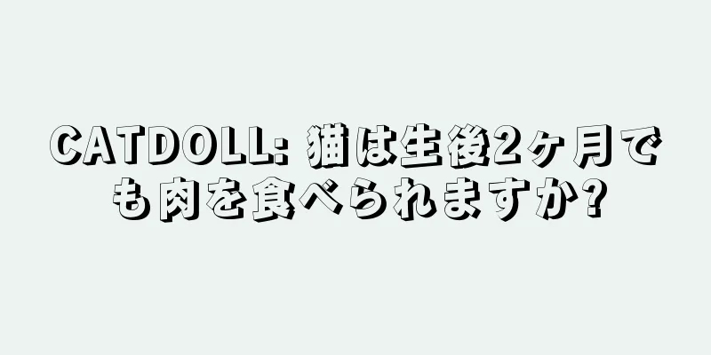 CATDOLL: 猫は生後2ヶ月でも肉を食べられますか?