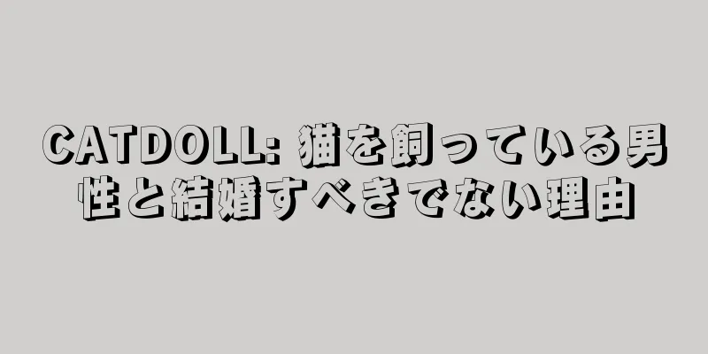 CATDOLL: 猫を飼っている男性と結婚すべきでない理由
