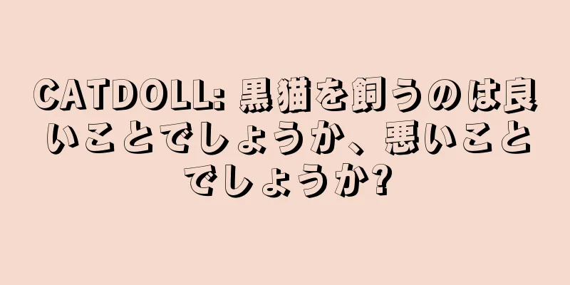 CATDOLL: 黒猫を飼うのは良いことでしょうか、悪いことでしょうか?