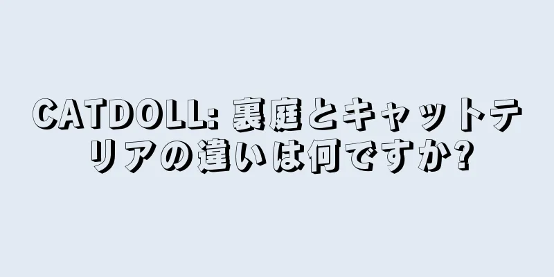 CATDOLL: 裏庭とキャットテリアの違いは何ですか?