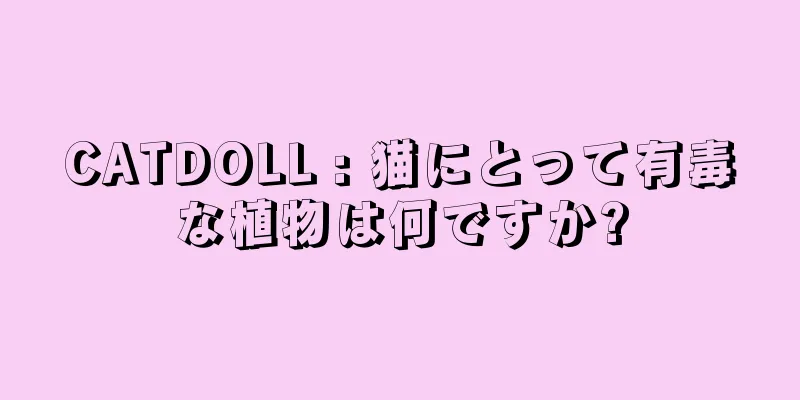 CATDOLL : 猫にとって有毒な植物は何ですか?