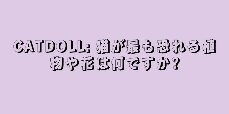 CATDOLL: 猫が最も恐れる植物や花は何ですか?