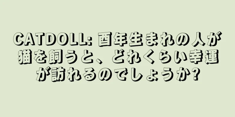 CATDOLL: 酉年生まれの人が猫を飼うと、どれくらい幸運が訪れるのでしょうか?