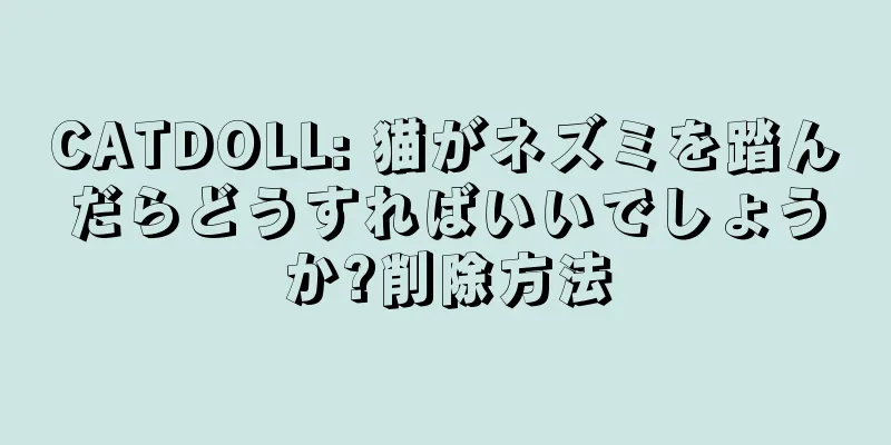 CATDOLL: 猫がネズミを踏んだらどうすればいいでしょうか?削除方法