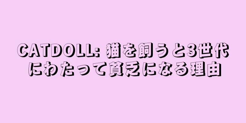 CATDOLL: 猫を飼うと3世代にわたって貧乏になる理由