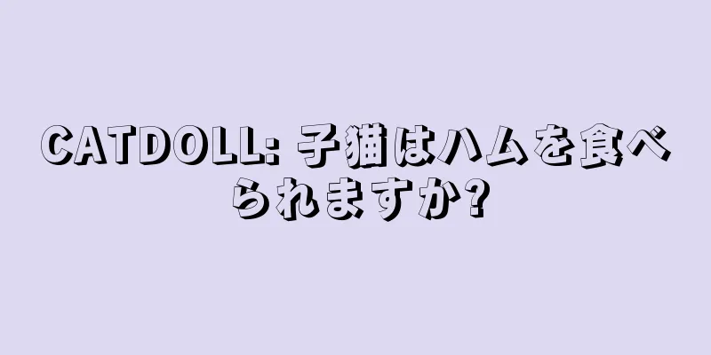 CATDOLL: 子猫はハムを食べられますか?