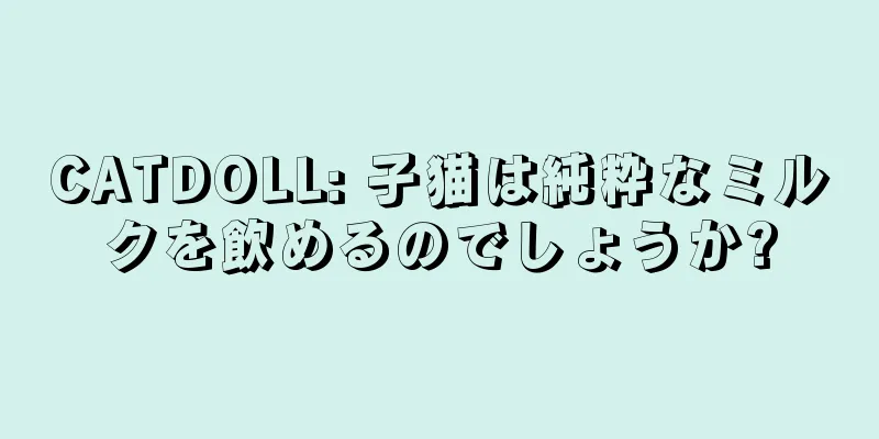 CATDOLL: 子猫は純粋なミルクを飲めるのでしょうか?