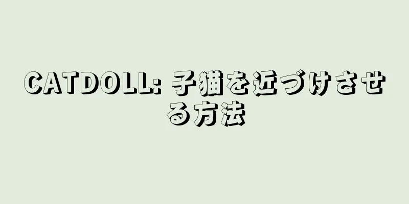 CATDOLL: 子猫を近づけさせる方法