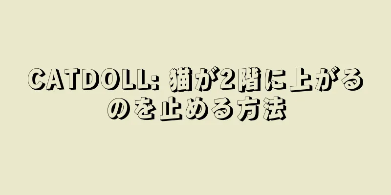 CATDOLL: 猫が2階に上がるのを止める方法