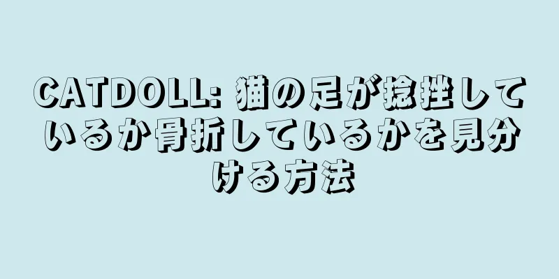 CATDOLL: 猫の足が捻挫しているか骨折しているかを見分ける方法
