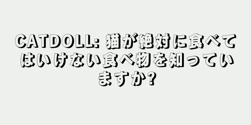 CATDOLL: 猫が絶対に食べてはいけない食べ物を知っていますか?