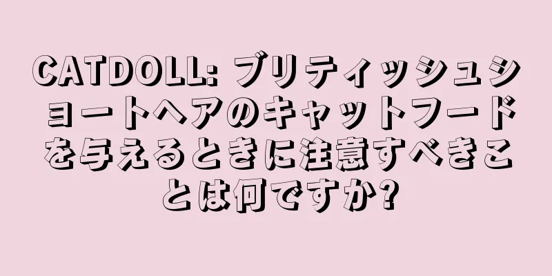CATDOLL: ブリティッシュショートヘアのキャットフードを与えるときに注意すべきことは何ですか?