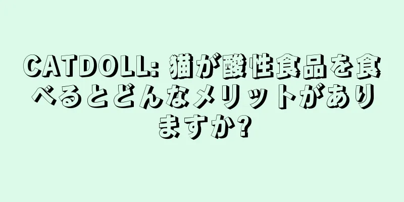 CATDOLL: 猫が酸性食品を食べるとどんなメリットがありますか?