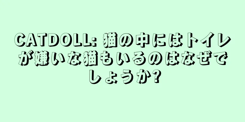CATDOLL: 猫の中にはトイレが嫌いな猫もいるのはなぜでしょうか?