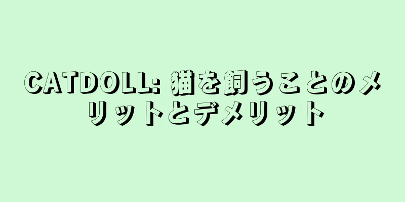 CATDOLL: 猫を飼うことのメリットとデメリット