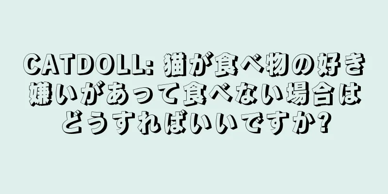 CATDOLL: 猫が食べ物の好き嫌いがあって食べない場合はどうすればいいですか?
