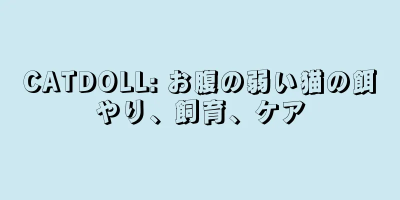 CATDOLL: お腹の弱い猫の餌やり、飼育、ケア