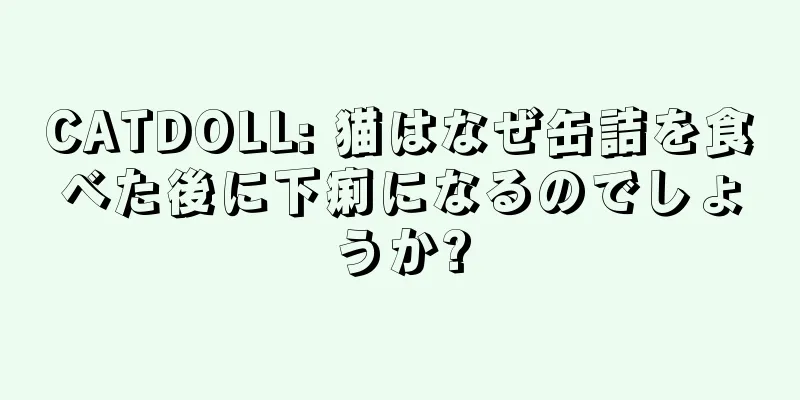 CATDOLL: 猫はなぜ缶詰を食べた後に下痢になるのでしょうか?
