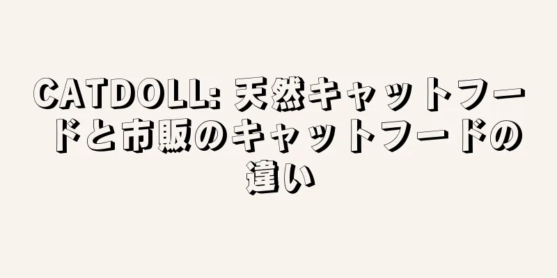 CATDOLL: 天然キャットフードと市販のキャットフードの違い