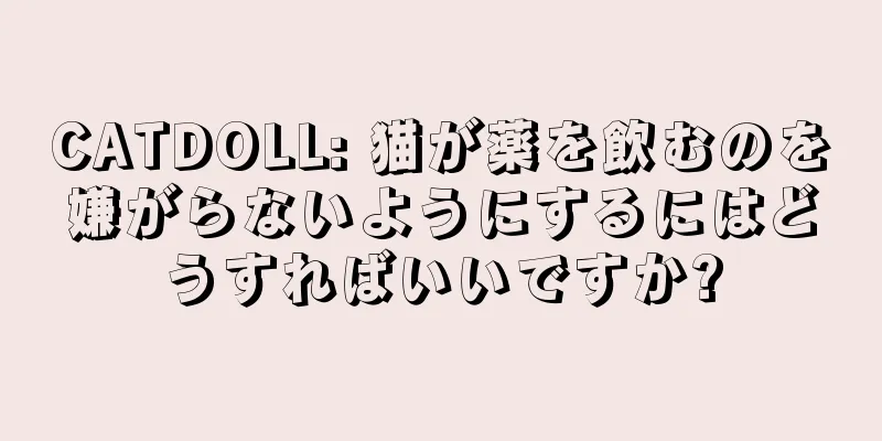 CATDOLL: 猫が薬を飲むのを嫌がらないようにするにはどうすればいいですか?