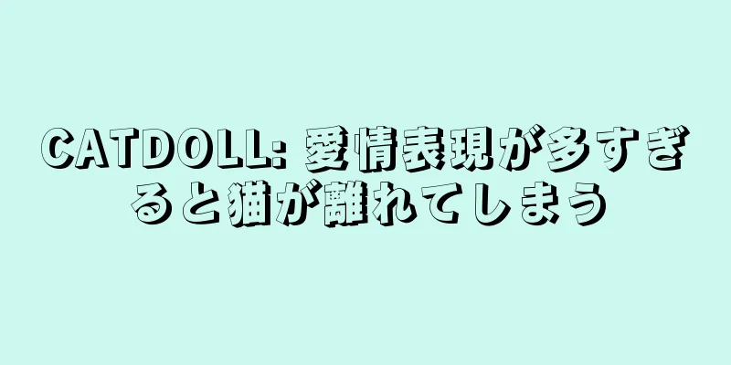 CATDOLL: 愛情表現が多すぎると猫が離れてしまう
