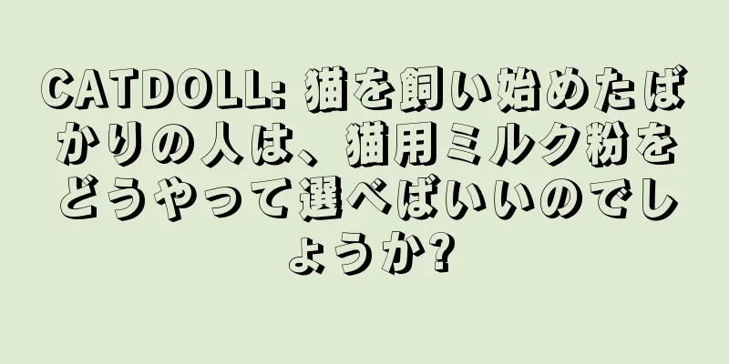 CATDOLL: 猫を飼い始めたばかりの人は、猫用ミルク粉をどうやって選べばいいのでしょうか?