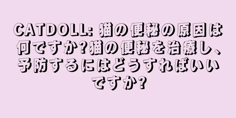 CATDOLL: 猫の便秘の原因は何ですか?猫の便秘を治療し、予防するにはどうすればいいですか?