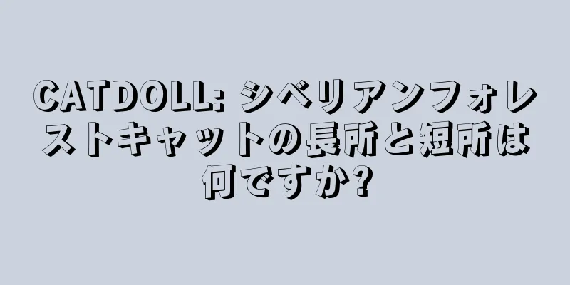 CATDOLL: シベリアンフォレストキャットの長所と短所は何ですか?