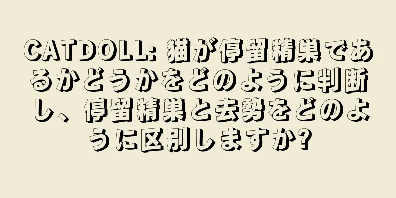 CATDOLL: 猫が停留精巣であるかどうかをどのように判断し、停留精巣と去勢をどのように区別しますか?