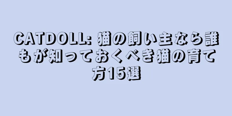 CATDOLL: 猫の飼い主なら誰もが知っておくべき猫の育て方15選