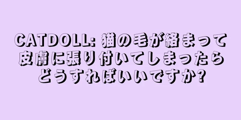 CATDOLL: 猫の毛が絡まって皮膚に張り付いてしまったらどうすればいいですか?