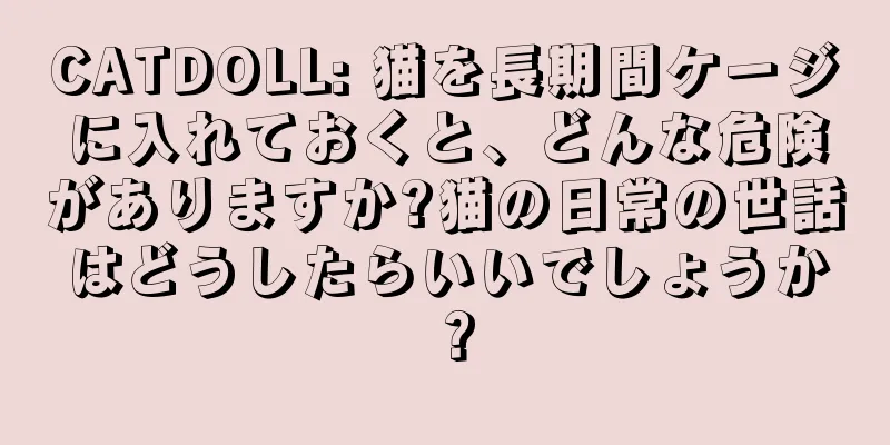 CATDOLL: 猫を長期間ケージに入れておくと、どんな危険がありますか?猫の日常の世話はどうしたらいいでしょうか？