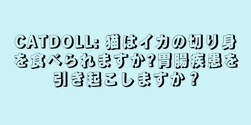 CATDOLL: 猫はイカの切り身を食べられますか?胃腸疾患を引き起こしますか？