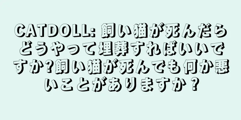 CATDOLL: 飼い猫が死んだらどうやって埋葬すればいいですか?飼い猫が死んでも何か悪いことがありますか？