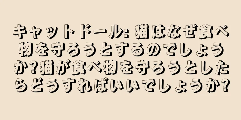 キャットドール: 猫はなぜ食べ物を守ろうとするのでしょうか?猫が食べ物を守ろうとしたらどうすればいいでしょうか?