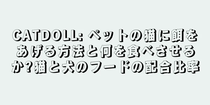 CATDOLL: ペットの猫に餌をあげる方法と何を食べさせるか?猫と犬のフードの配合比率