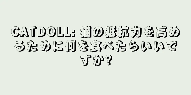 CATDOLL: 猫の抵抗力を高めるために何を食べたらいいですか?