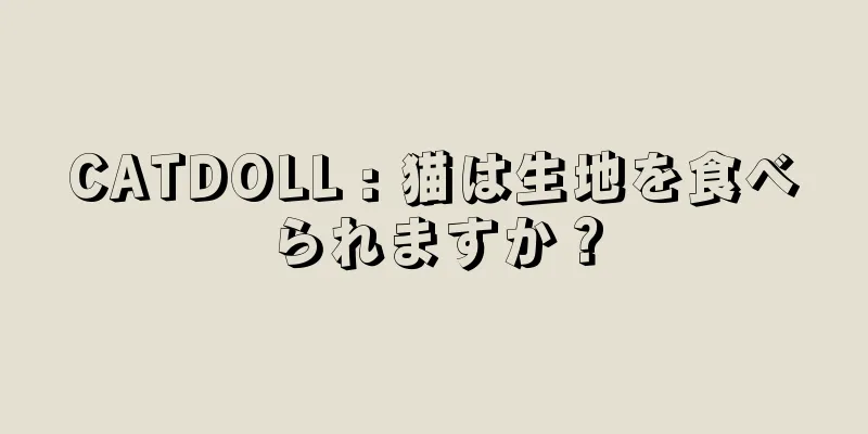 CATDOLL : 猫は生地を食べられますか？