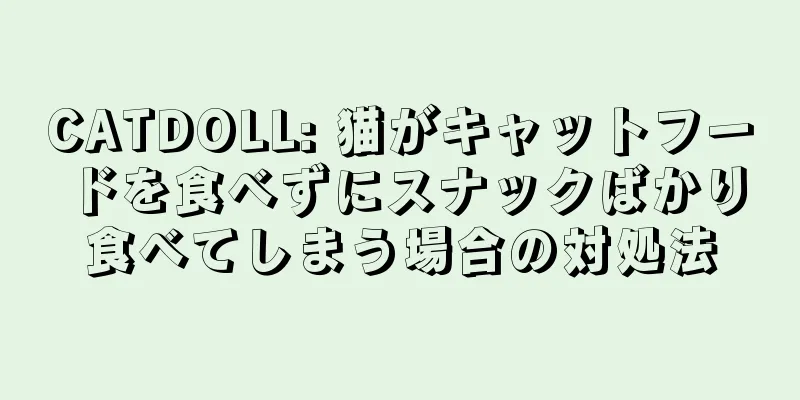 CATDOLL: 猫がキャットフードを食べずにスナックばかり食べてしまう場合の対処法