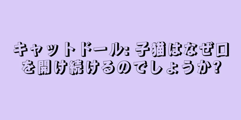 キャットドール: 子猫はなぜ口を開け続けるのでしょうか?