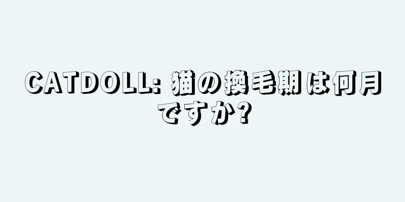 CATDOLL: 猫の換毛期は何月ですか?