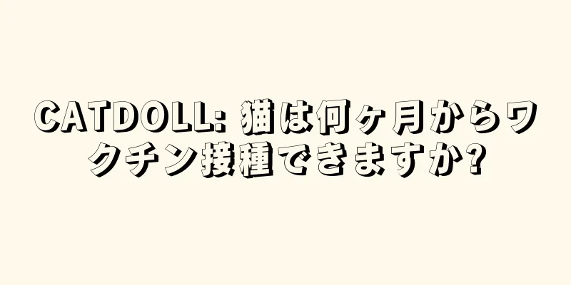 CATDOLL: 猫は何ヶ月からワクチン接種できますか?