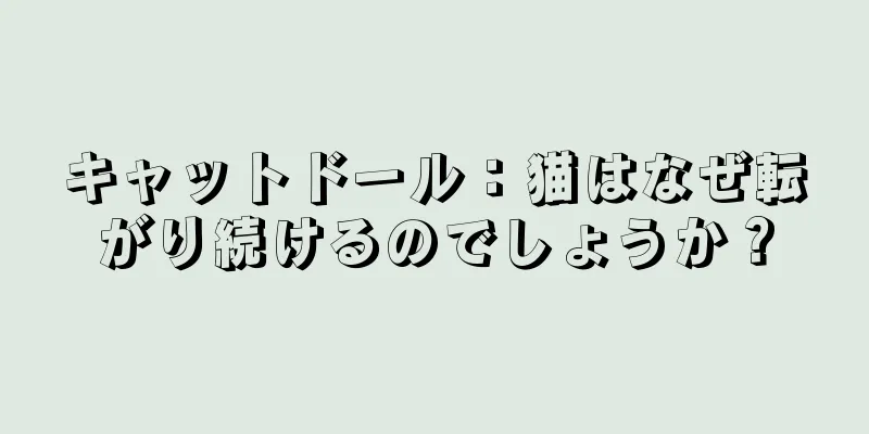 キャットドール：猫はなぜ転がり続けるのでしょうか？