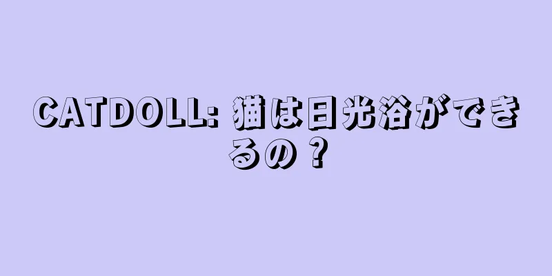 CATDOLL: 猫は日光浴ができるの？
